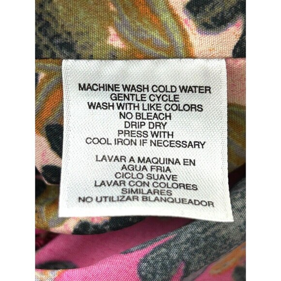 RACHEL Rachel Roy Womens Floral Racer Style Back Scoop Neck Dress Size 8 U4 - Picture 12 of 12